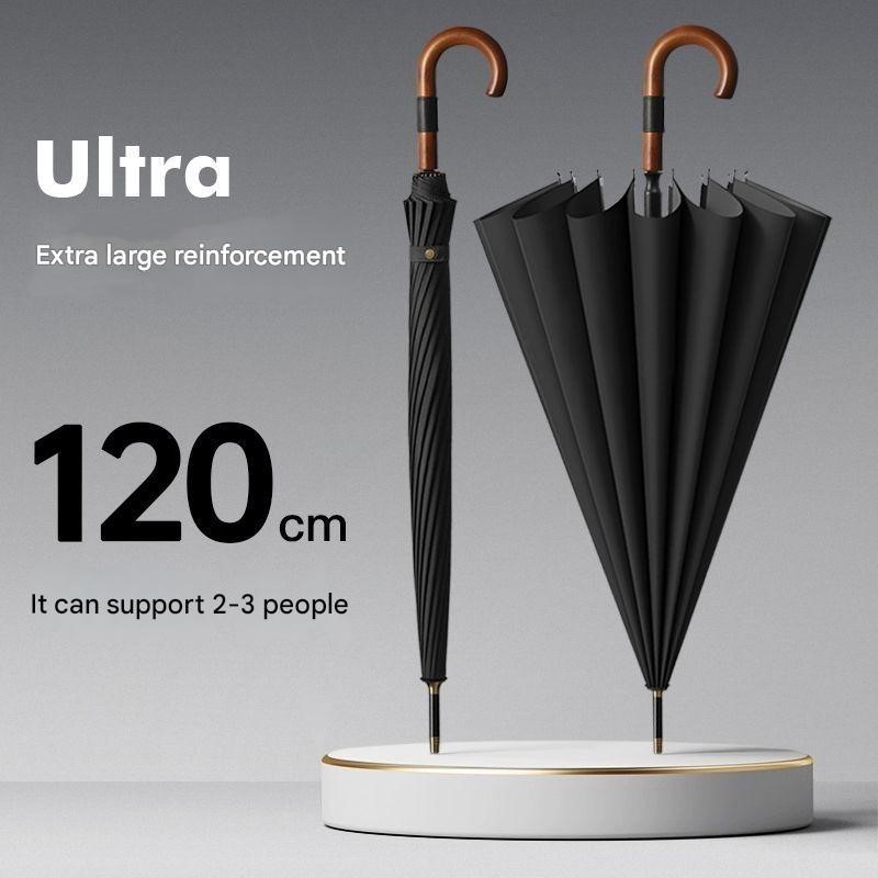 Golf Umbrella - 16개의 살대가 있는 초대형 훅 핸들