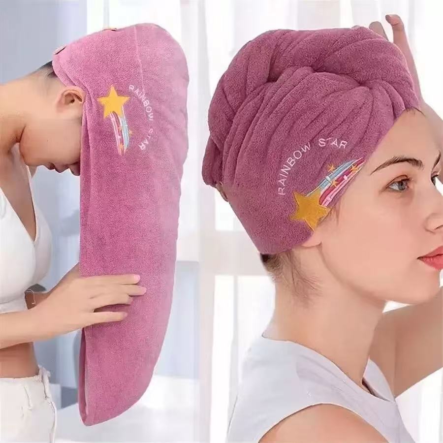 Golf Towel - 1개입 속건 헤어 모자 초흡수성 부드러운