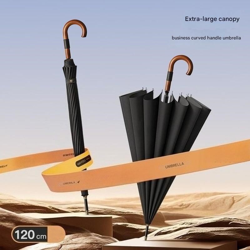 16개의 살대가 있는 초대형 훅 핸들 우산, 확대 및  - Golf Umbrella 리뷰 및 가격
