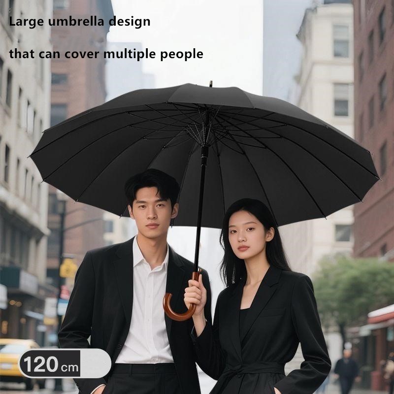 16개의 살대가 있는 초대형 훅 핸들 우산, 확대 및  - Golf Umbrella 리뷰 및 가격